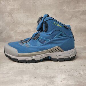LL Bean Shoes Womens Size‎ 10 Medium Blue BOA Hiking Trail Boots Outdoor Comfort